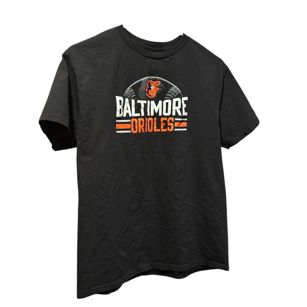 Baltimore Orioles baseball black graphic t-shirt youth XL